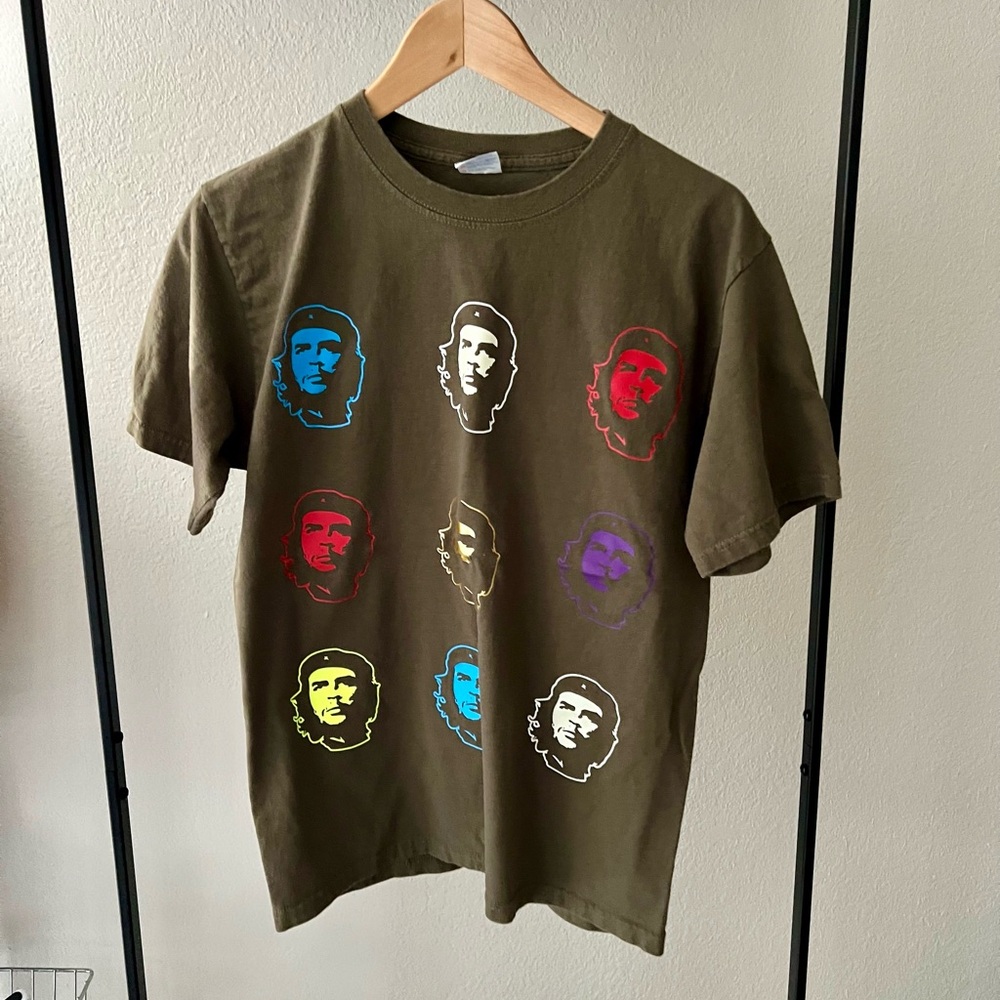 Che Guevara T-Shirt - size S/M - Sage Green